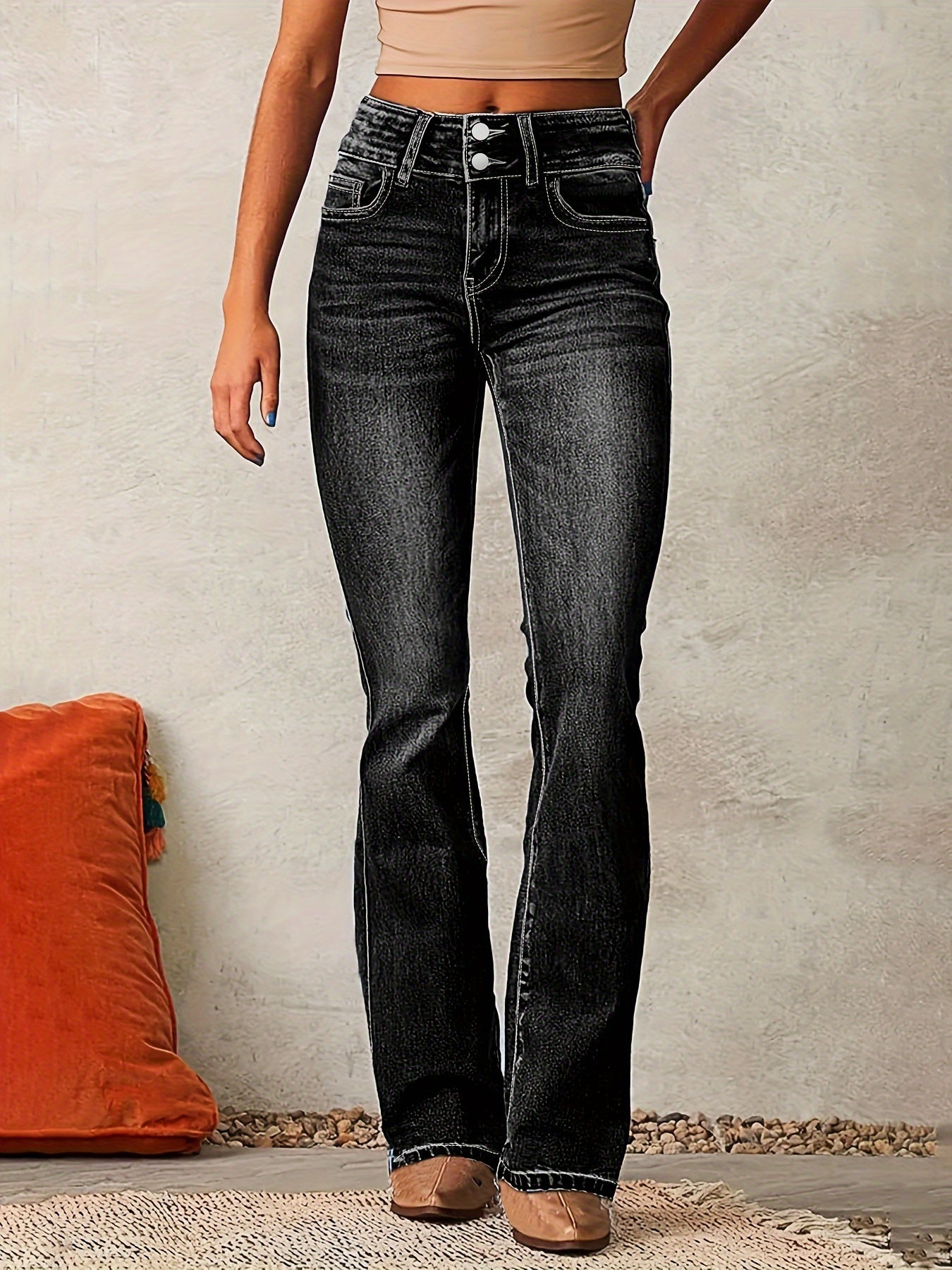 Tierra – Trendy high-waisted flared jeans