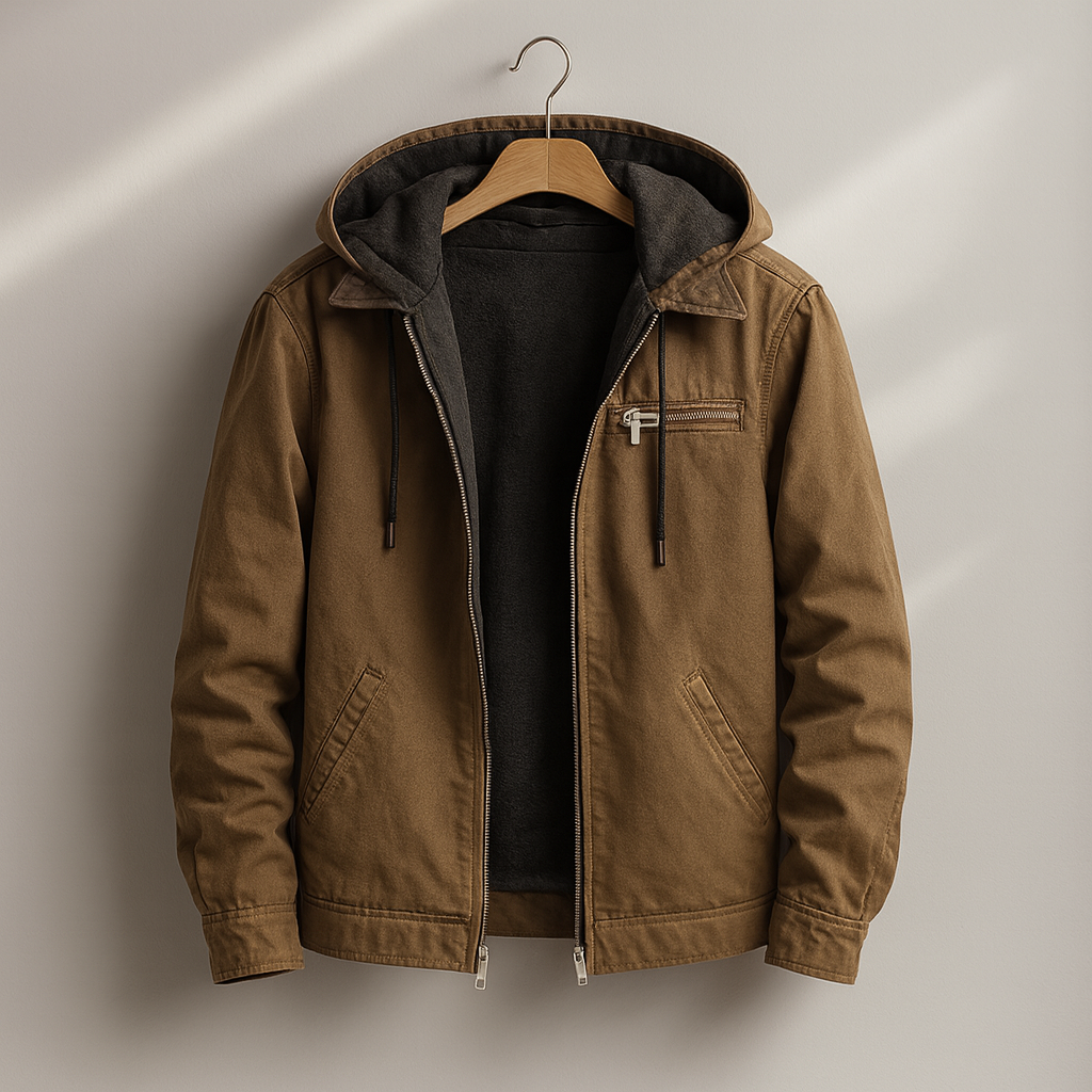 Percy – Canvas Jacket with Sherpa Lining