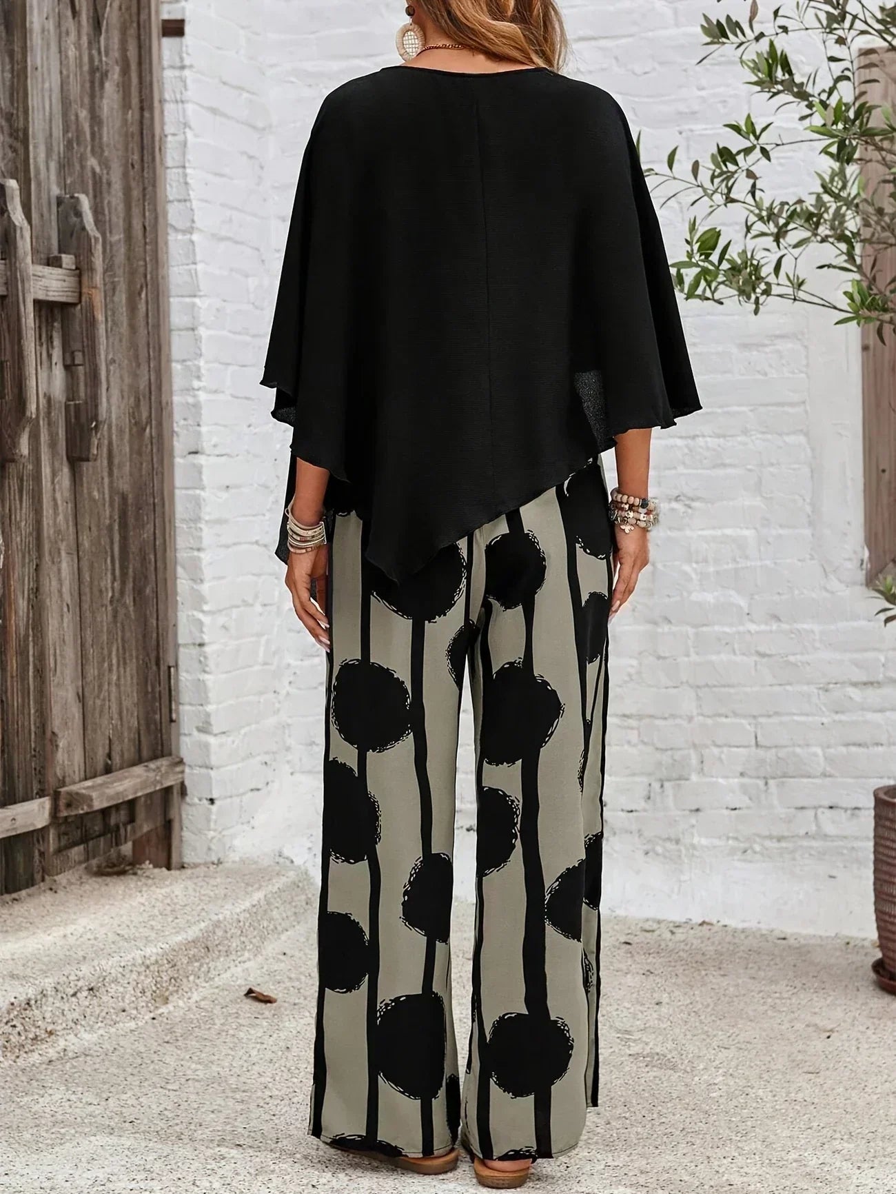 Nicola - Comfortable Elastic Waist Two-Piece Set