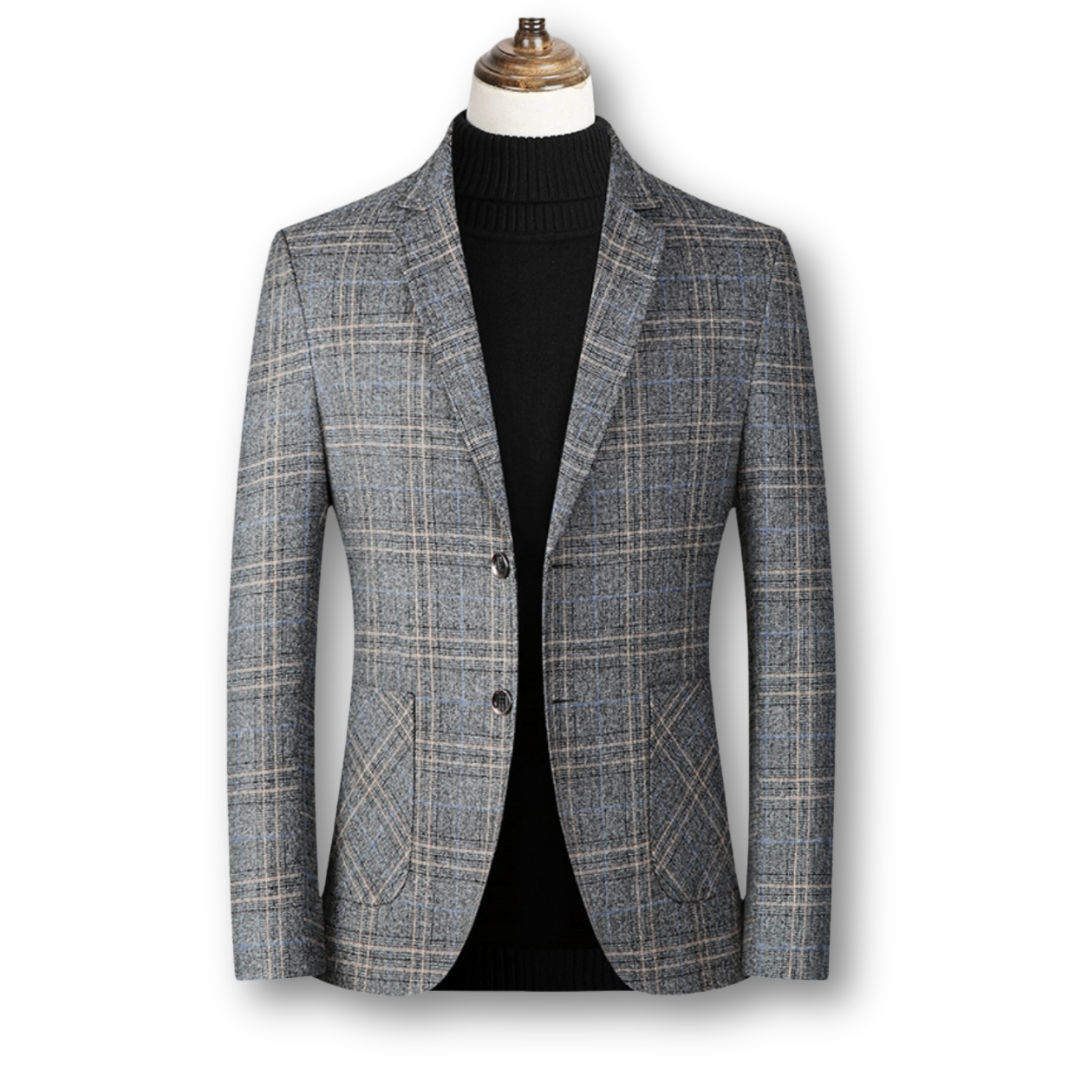 Bradley – Elegant Checked Blazer