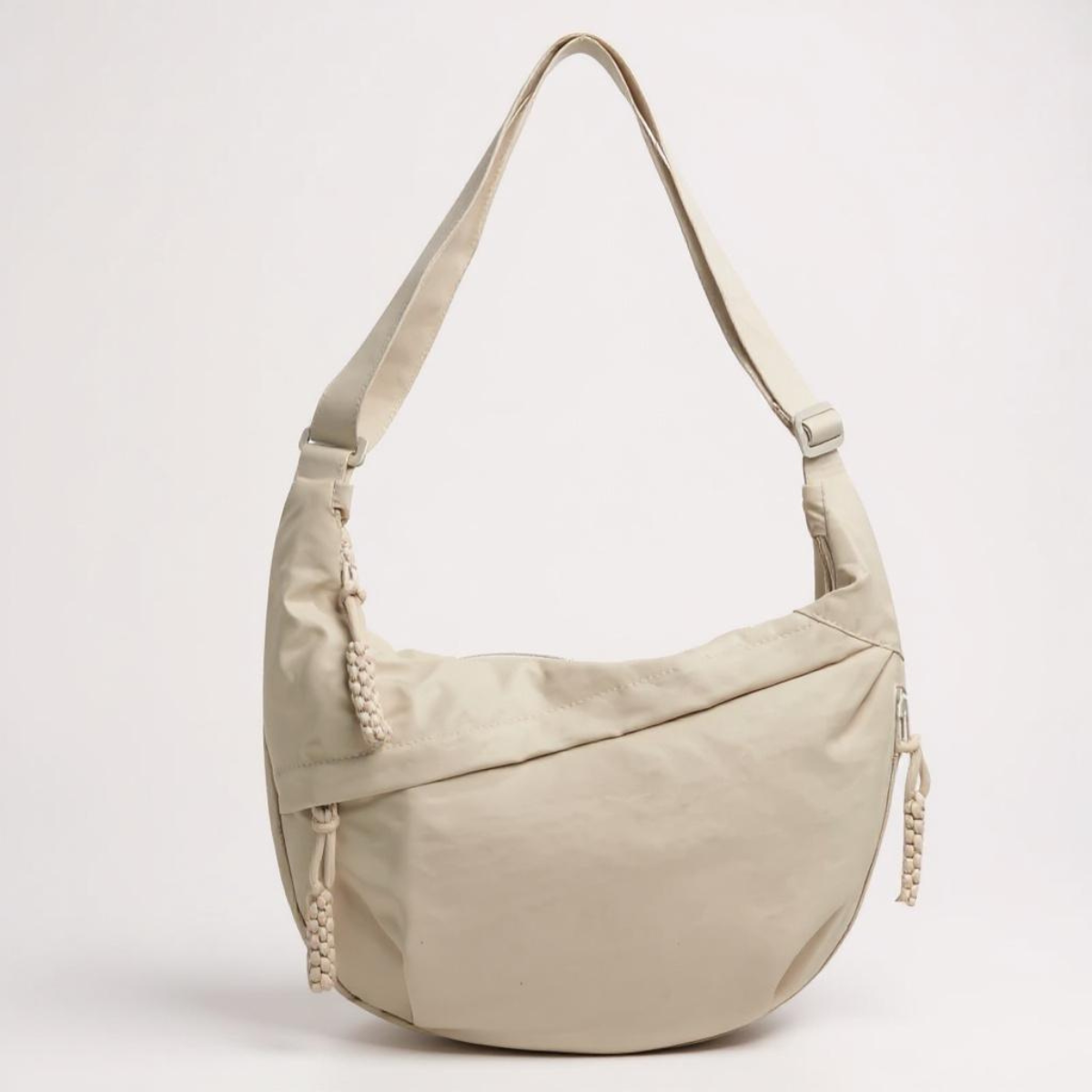 Tamara - Spacious Nylon Shoulder Bag with Passport Holder