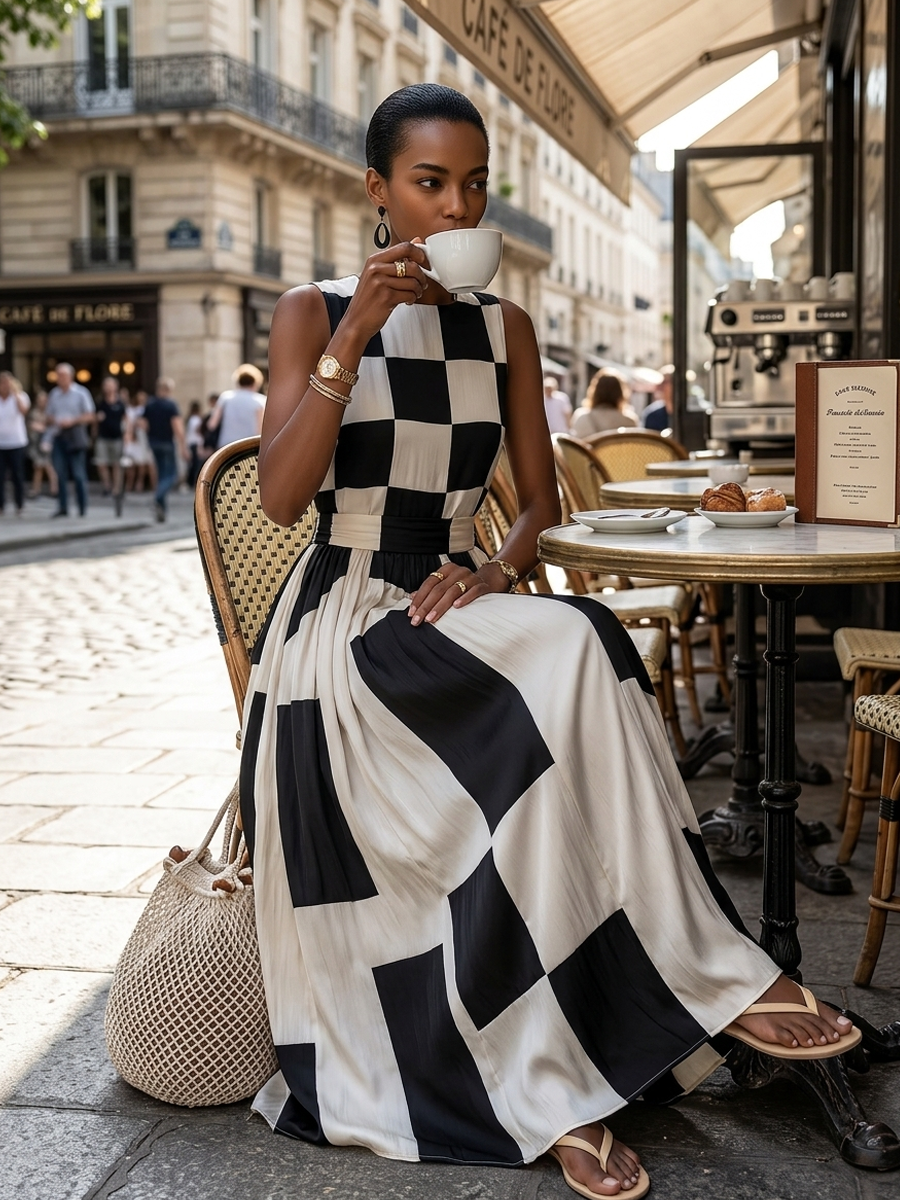 Keira - Cotton-Linen Maxi Dress