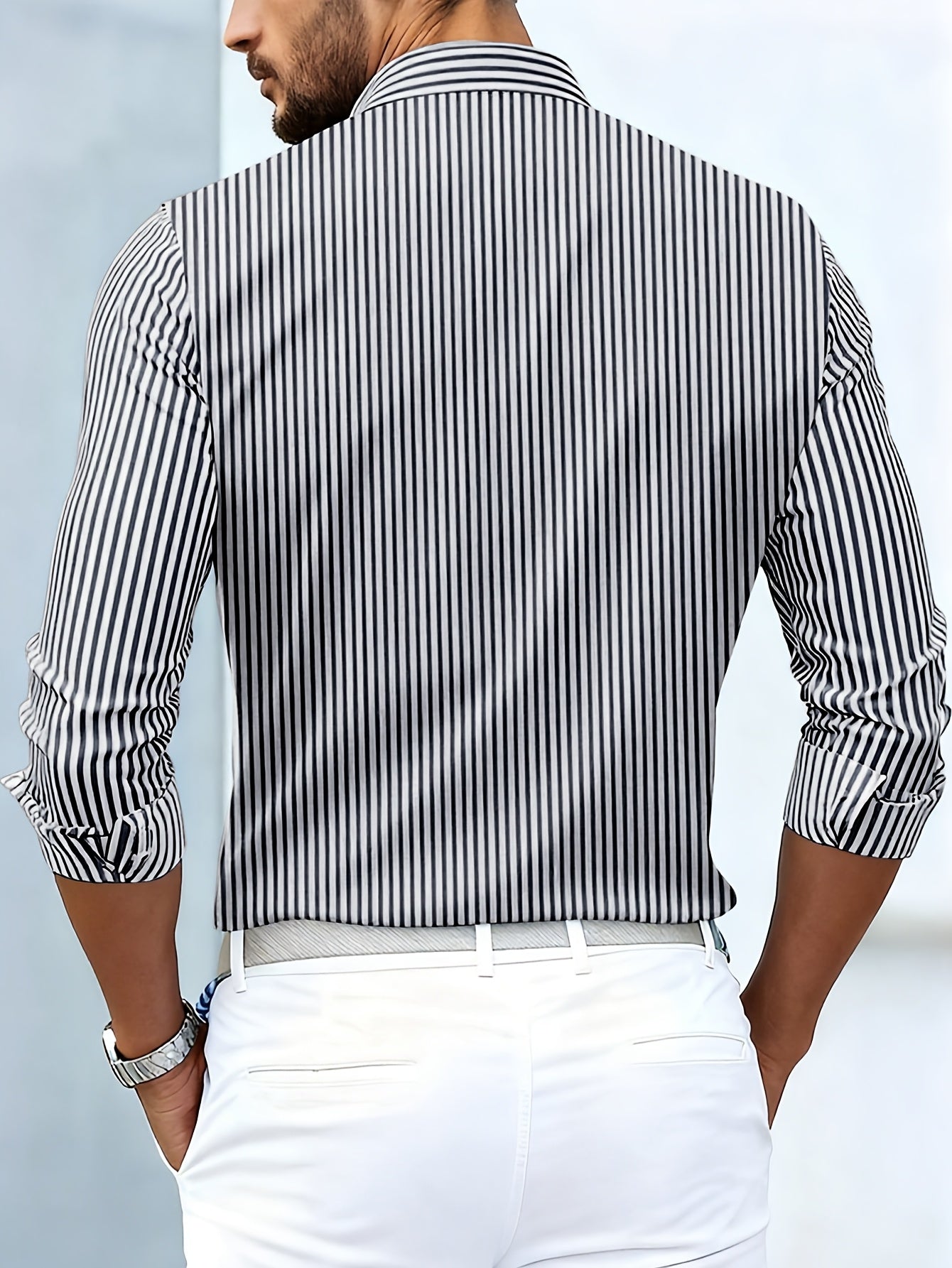 Beau – Vintage Striped Long Sleeve Shirt