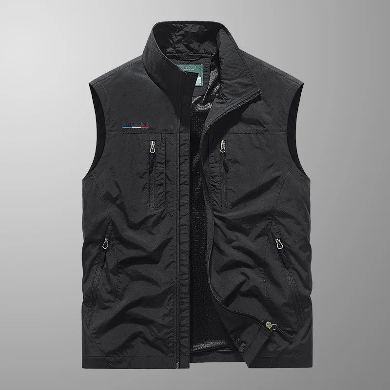 Vincent - Multi-Pocket Breathable Outdoor Cargo Gilet