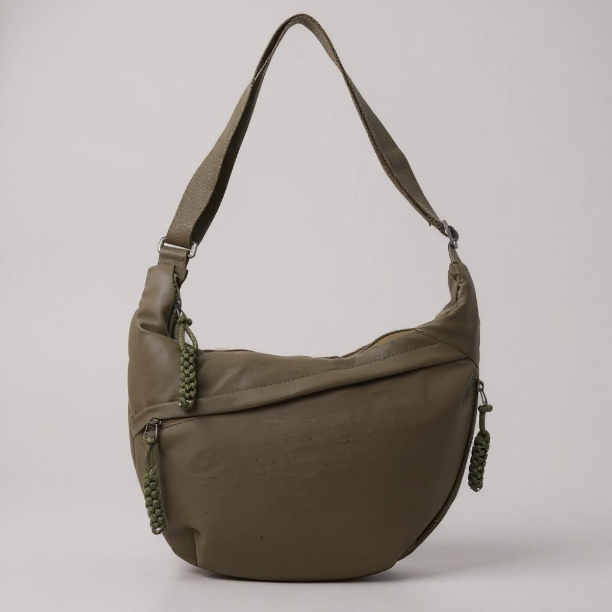 Tamara - Spacious Nylon Shoulder Bag with Passport Holder