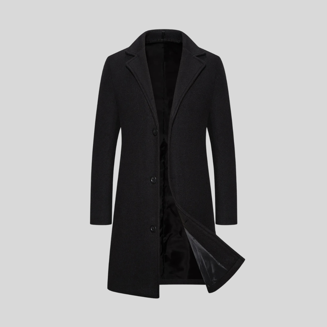 Rhys – Long Wool Coat