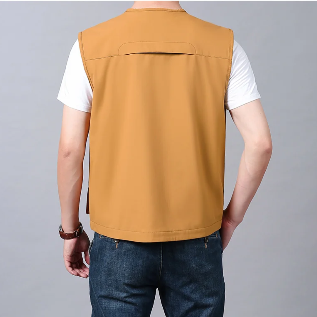 Sean - Multi-Pocket Breathable Outdoor Cargo Gilet
