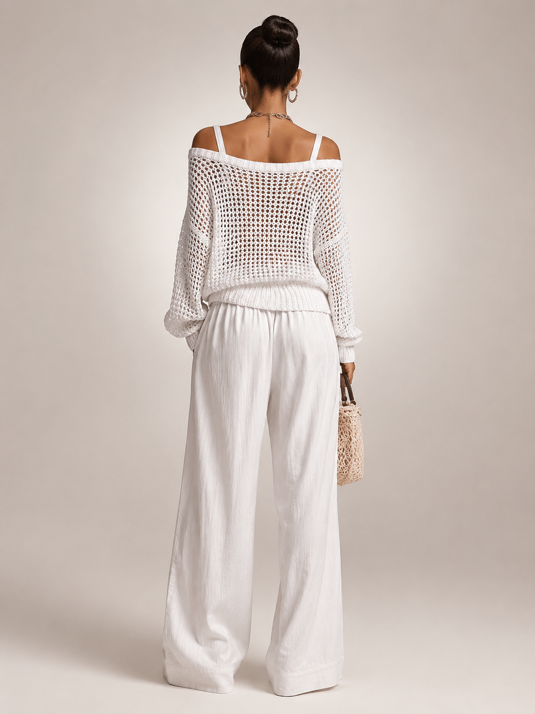 Ariana – Off-Shoulder Two-Piece Trouser Set