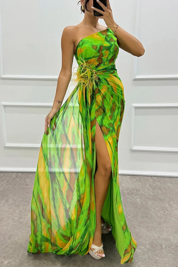 Lily - Vibrant Draped Dress