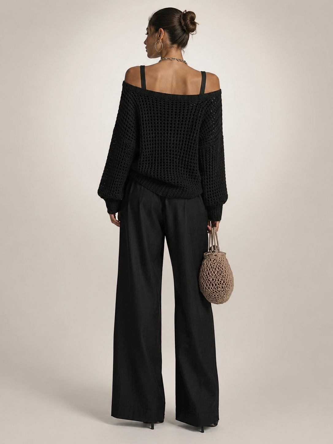 Ariana – Off-Shoulder Two-Piece Trouser Set