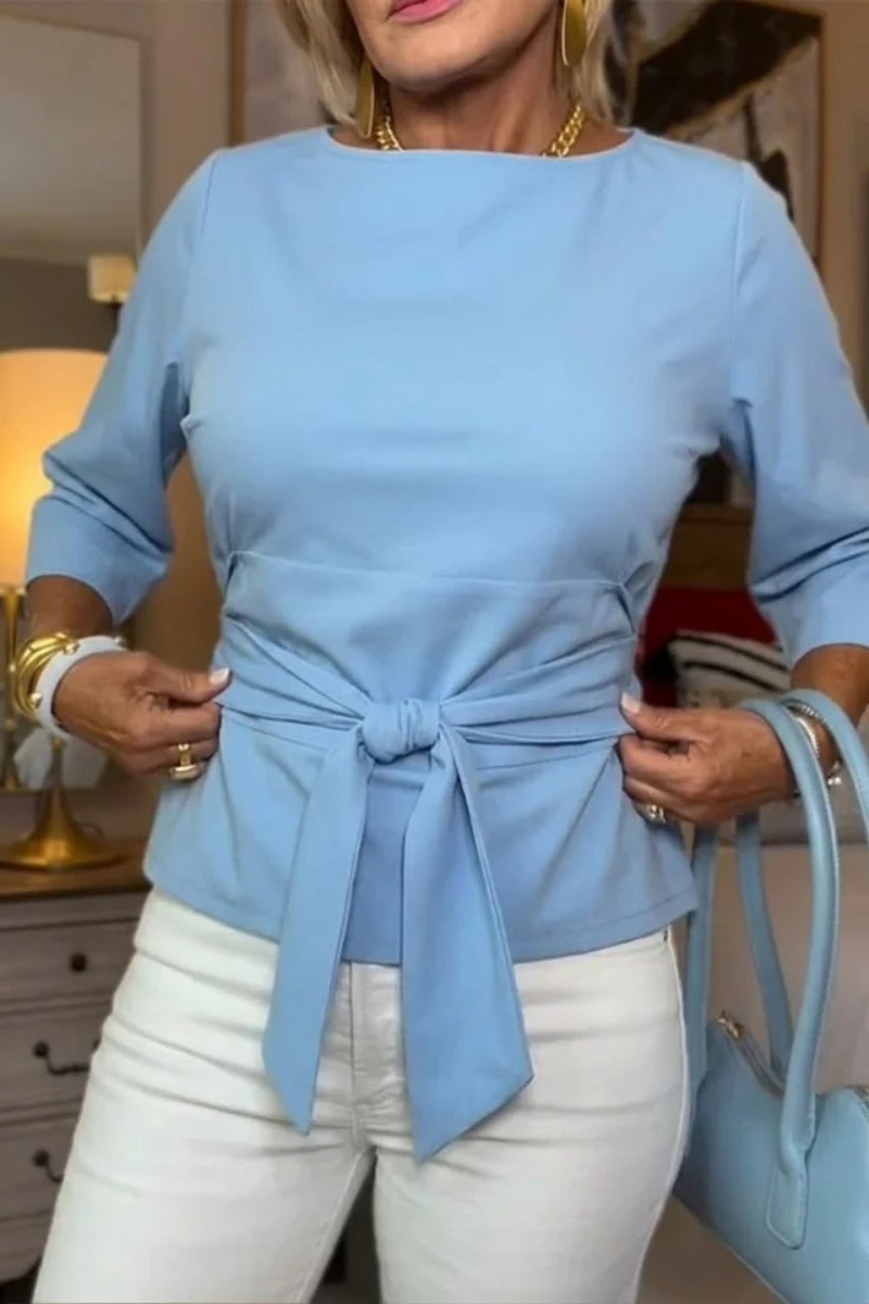 Halcyon - Tie Waist Elegant Top