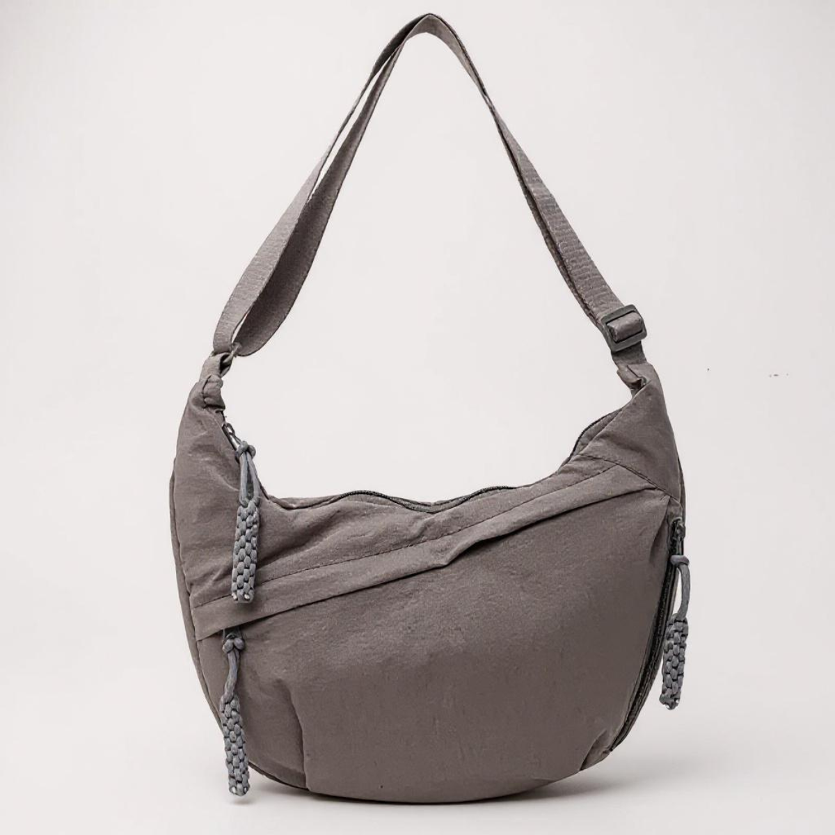 Tamara - Spacious Nylon Shoulder Bag with Passport Holder