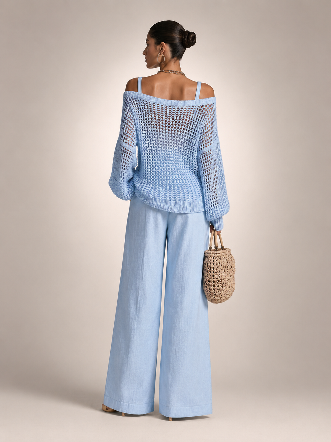Ariana – Off-Shoulder Two-Piece Trouser Set