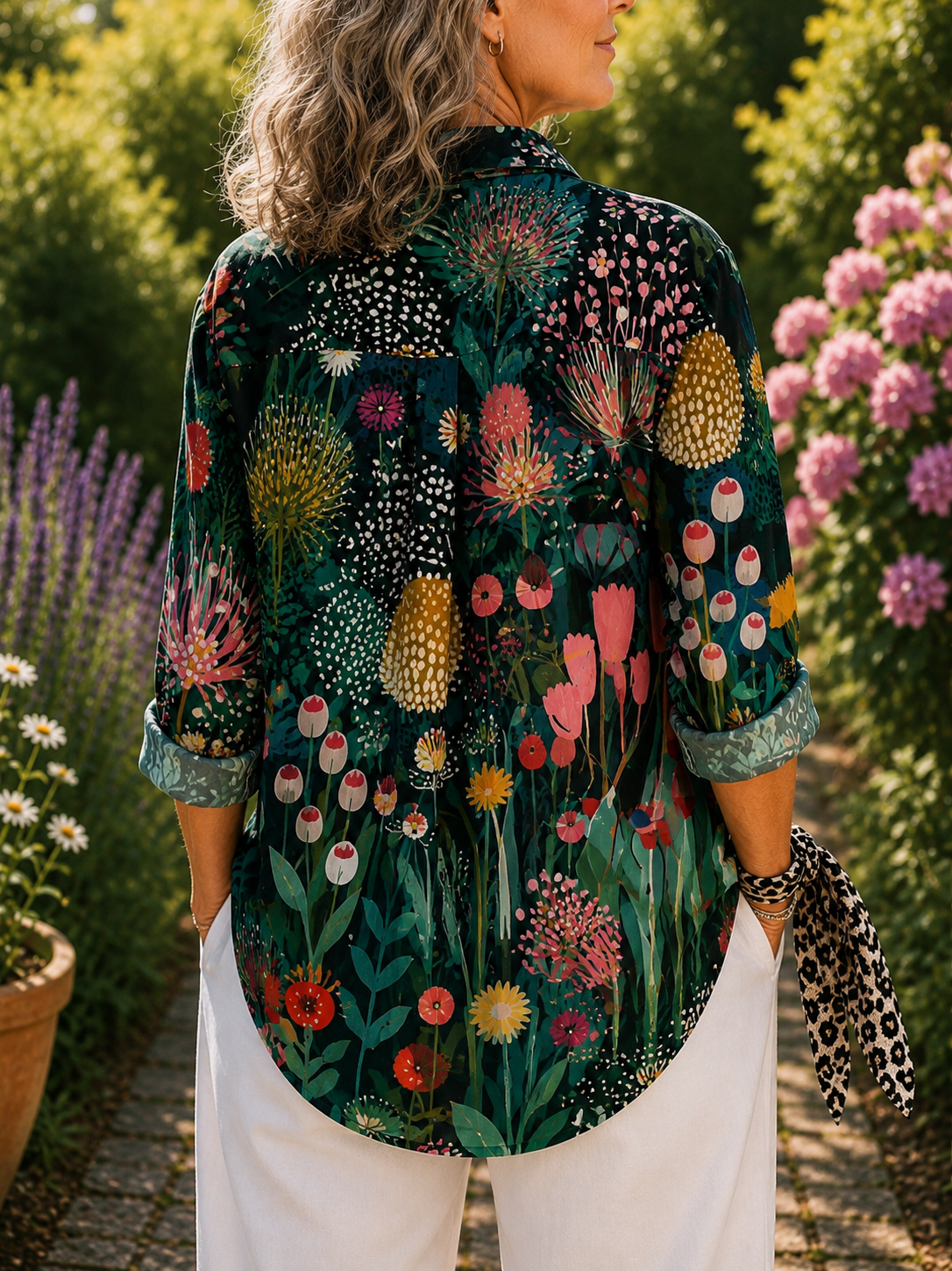 Rose - Peacock Grace Blouse