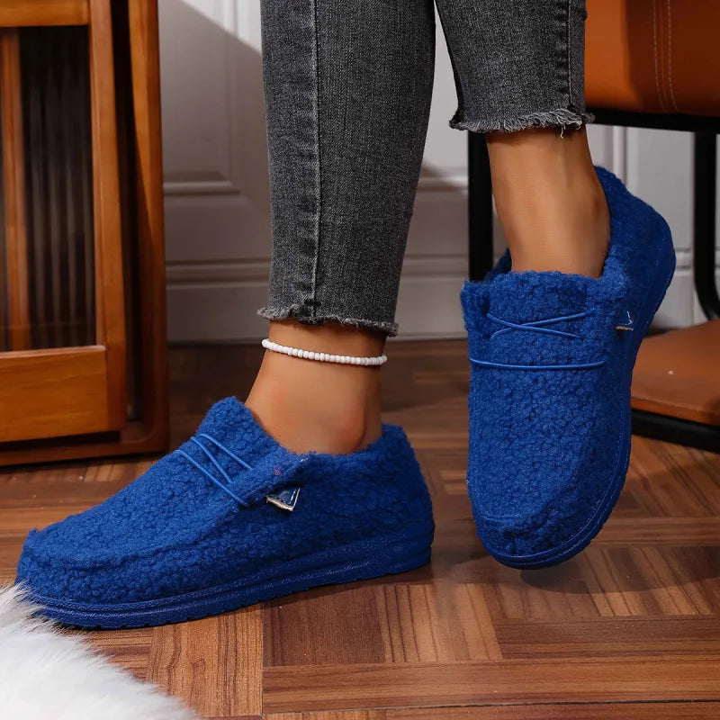 Claire – Warm Teddy Slippers