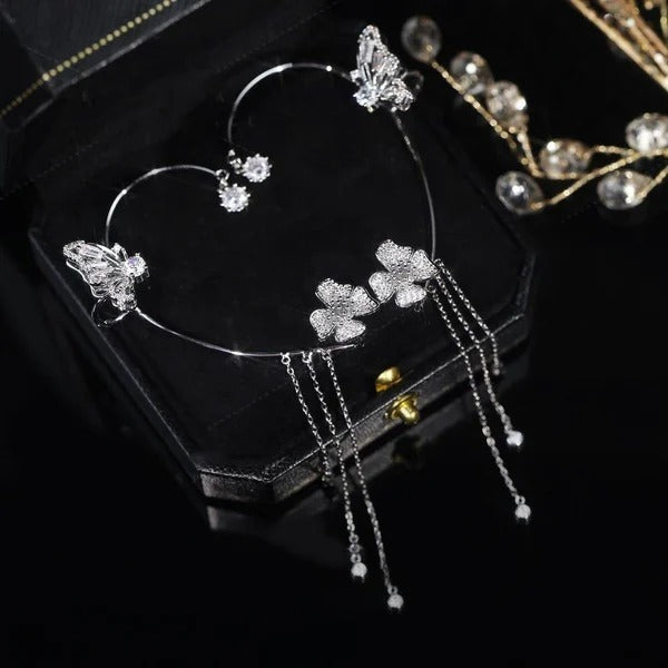 Liriel - Butterfly Tassel Earrings