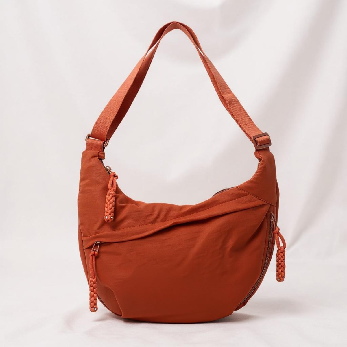 Tamara - Spacious Nylon Shoulder Bag with Passport Holder