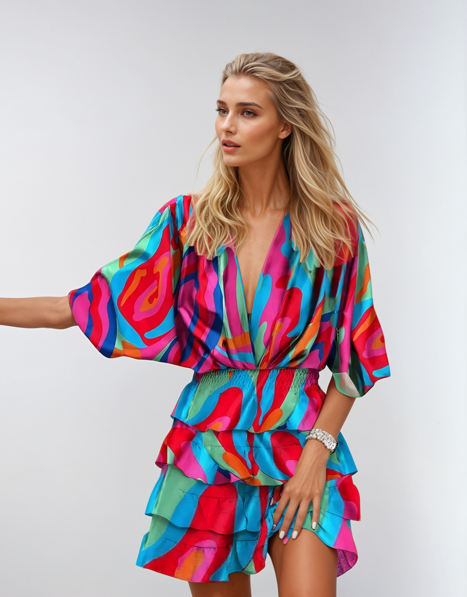Margaret - Floral Midi Dress