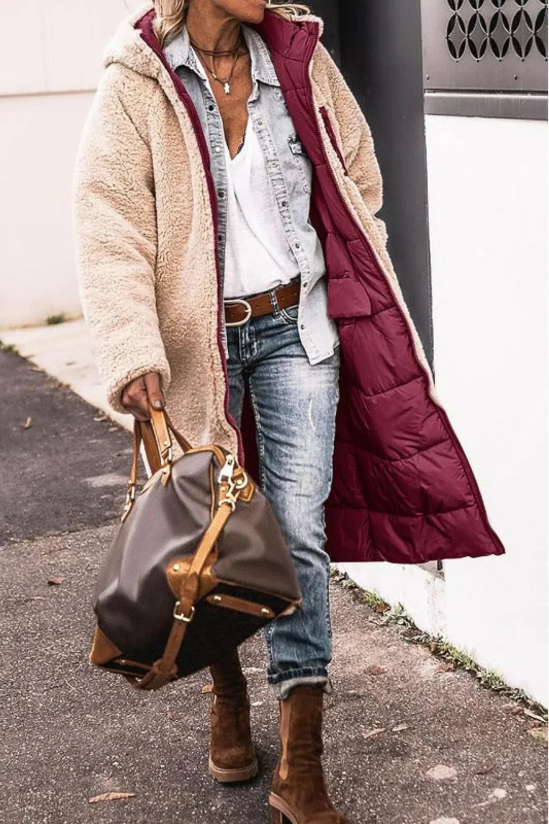 Madeline – Reversible Long Winter Jacket