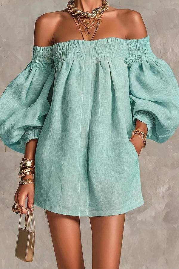 Rhianna – Lantern Sleeve Dress
