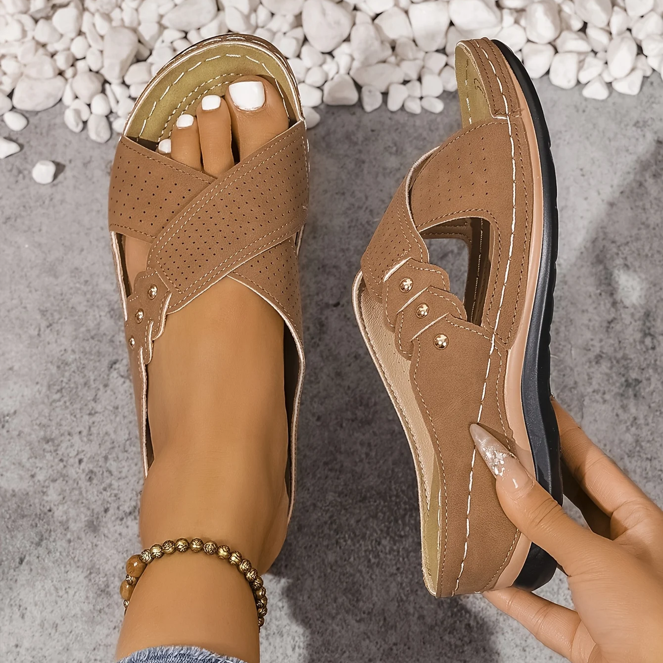 Katy - Orthopaedic Wedge Sandals