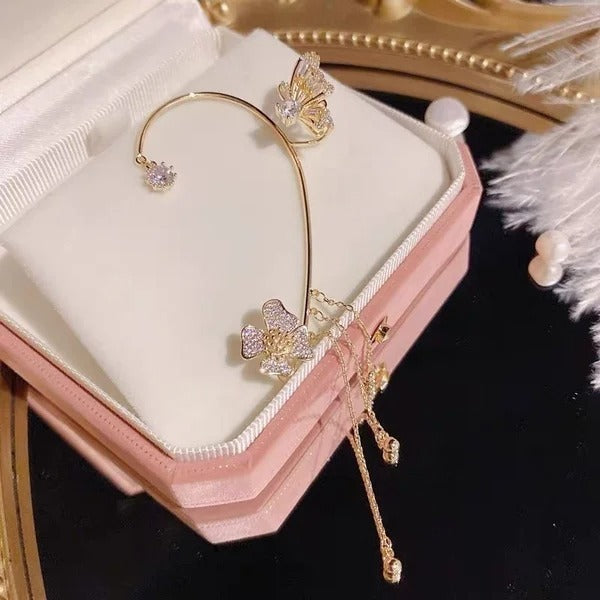 Liriel - Butterfly Tassel Earrings
