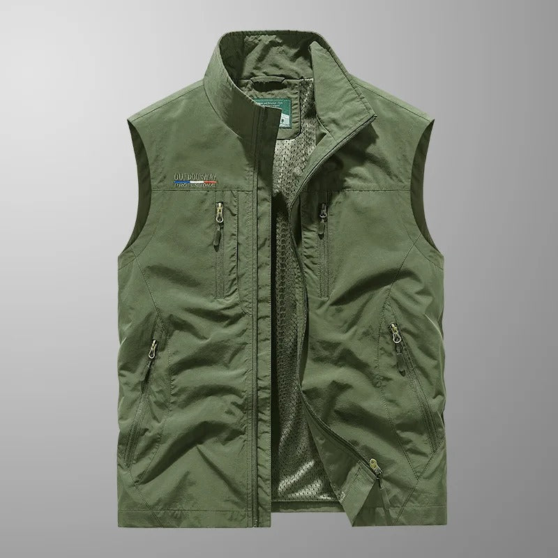 Vincent - Multi-Pocket Breathable Outdoor Cargo Gilet