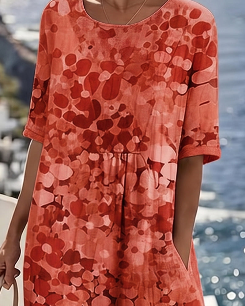 Vivia – Printed Loose-Fit Dress