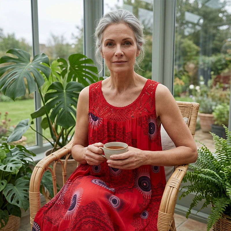Lucille – Artistic Summer Midi Dress