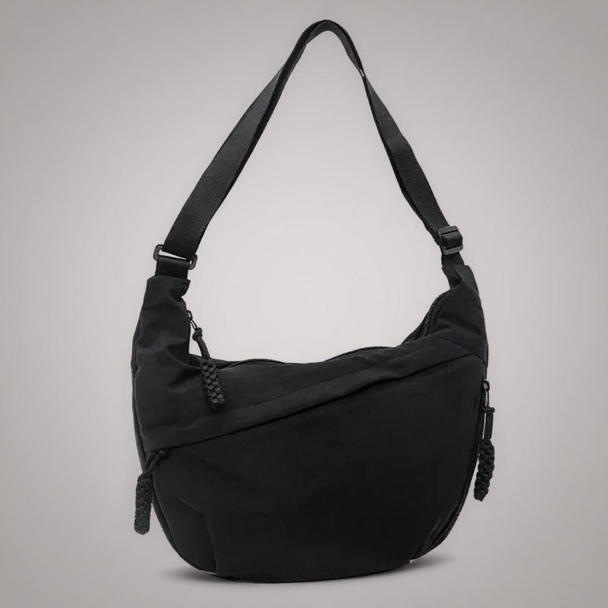 Tamara - Spacious Nylon Shoulder Bag with Passport Holder