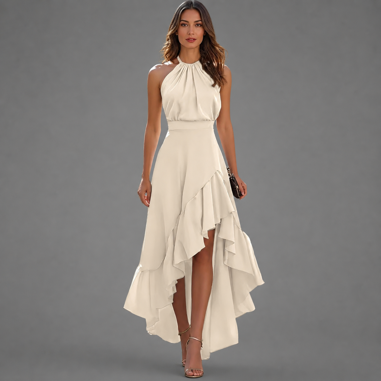Bianca – Elegant Halter Maxi Dress