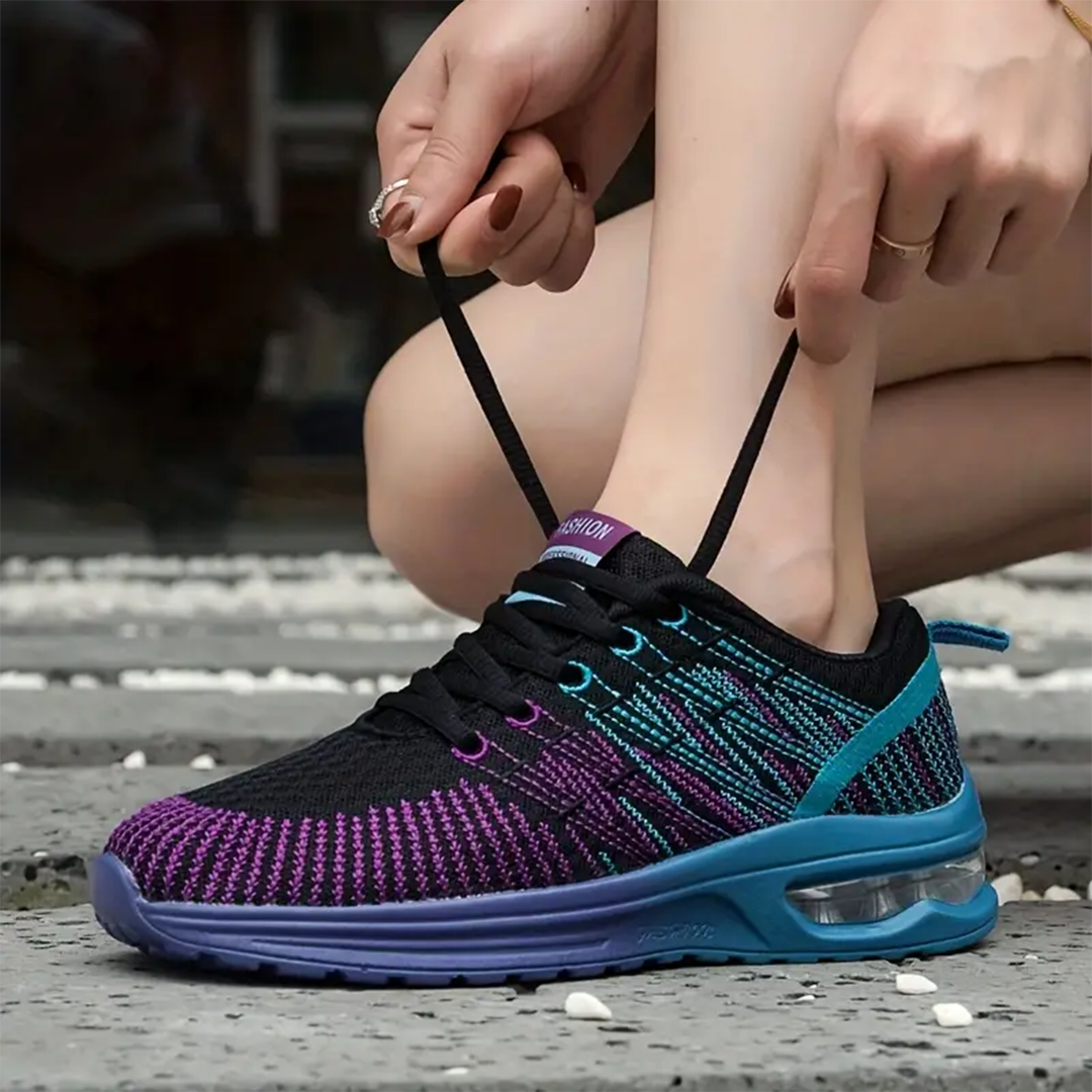 Kaia – Orthopedic Shoes in Black & Purple