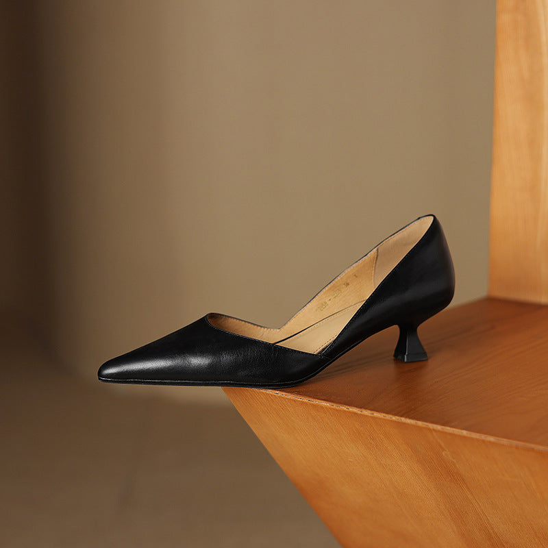 Nellie - Elegant Leather Heels