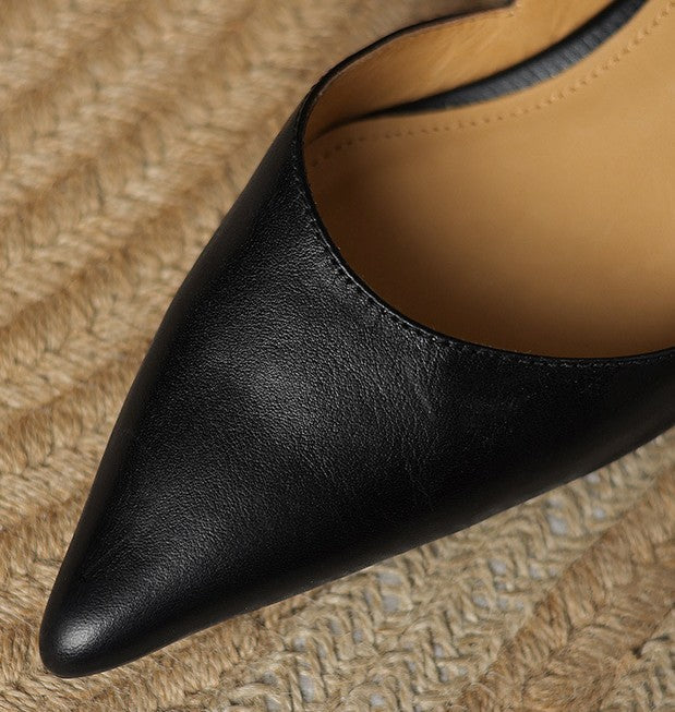 Nellie - Elegant Leather Heels
