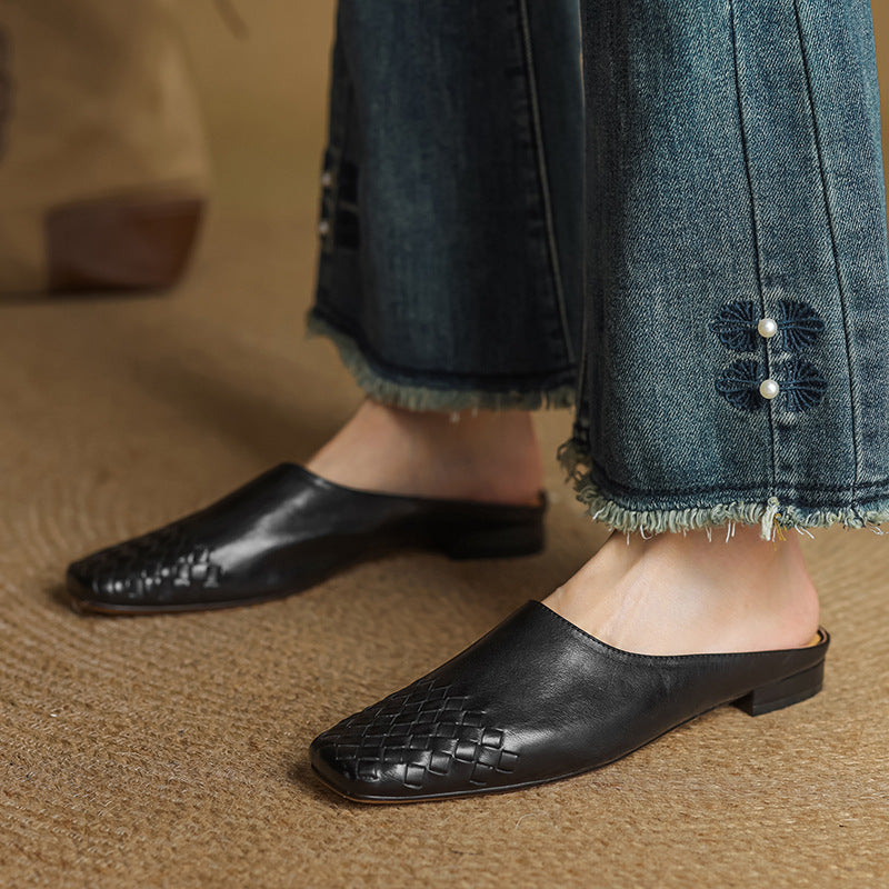 Jasmine - Elegant Leather Mules