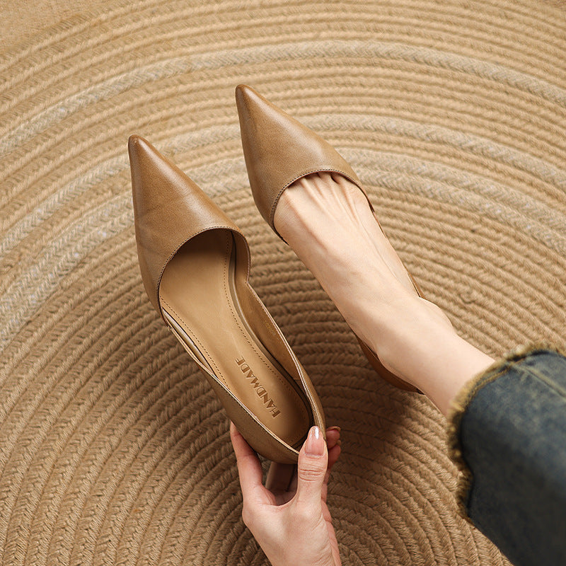 Nellie - Elegant Leather Heels