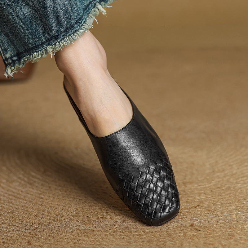Paige – Leather Slip-On Mules