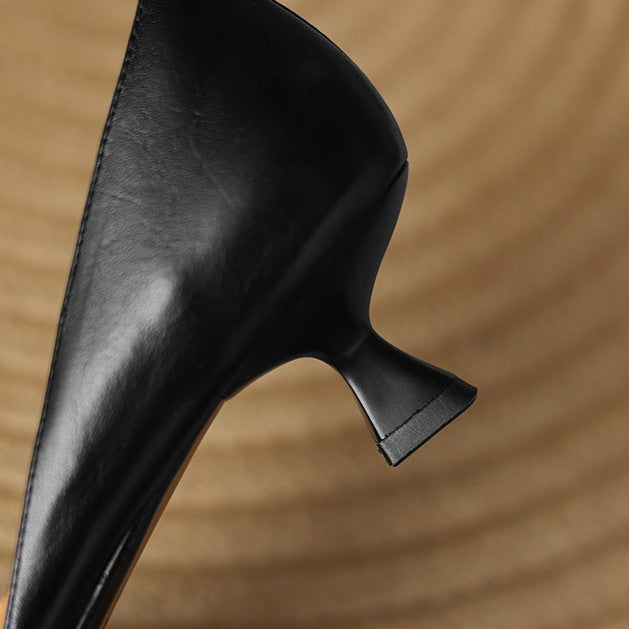Nellie - Elegant Leather Heels