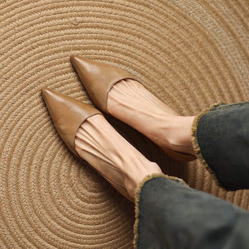 Nellie - Elegant Leather Heels