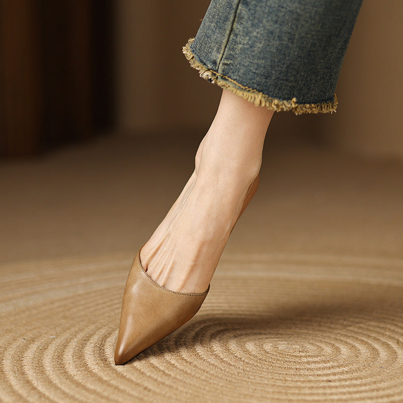 Nellie - Elegant Leather Heels