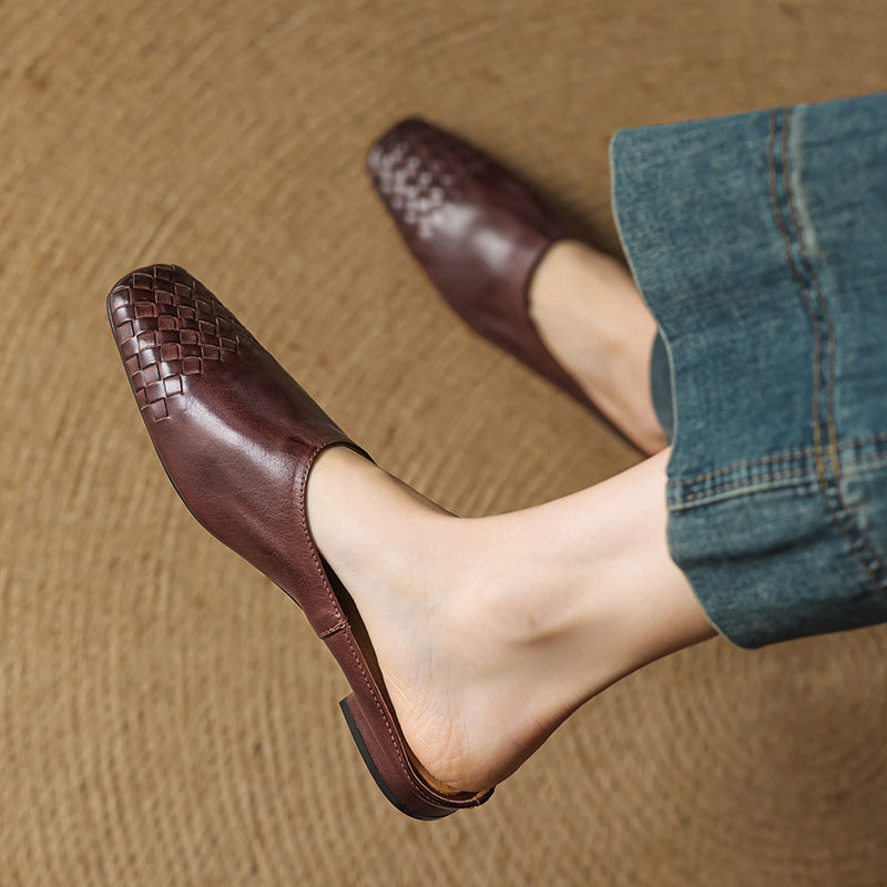 Paige – Leather Slip-On Mules