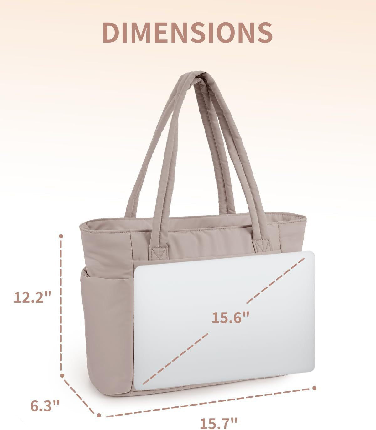 Dulcie - Quilted Large Capacity Tote Bag
