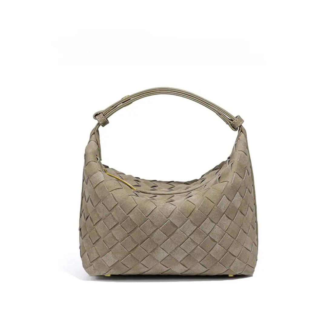 Fiorella - Matte Woven Structured Handbag