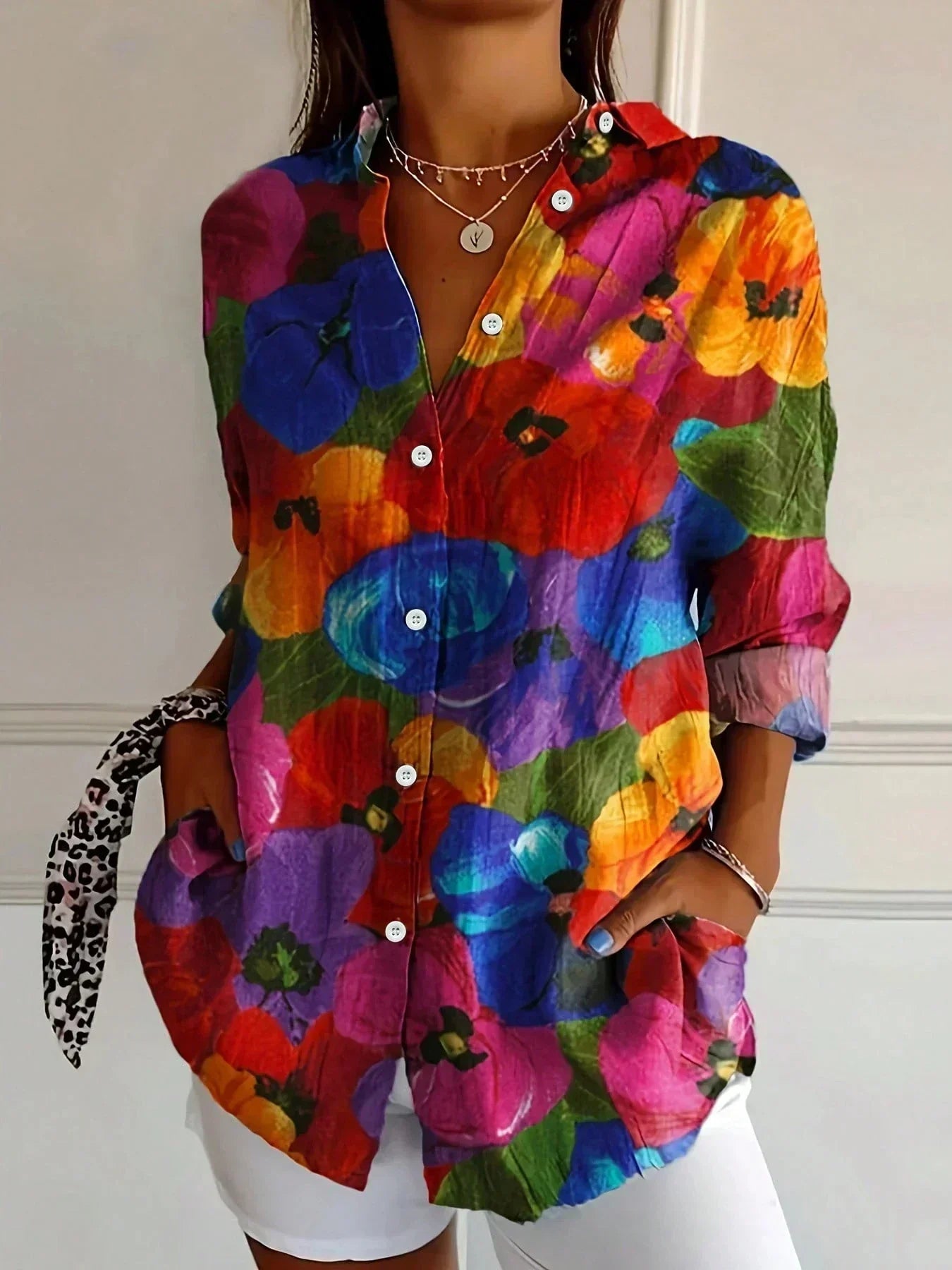 Mika - Colourful Comfort Blouse