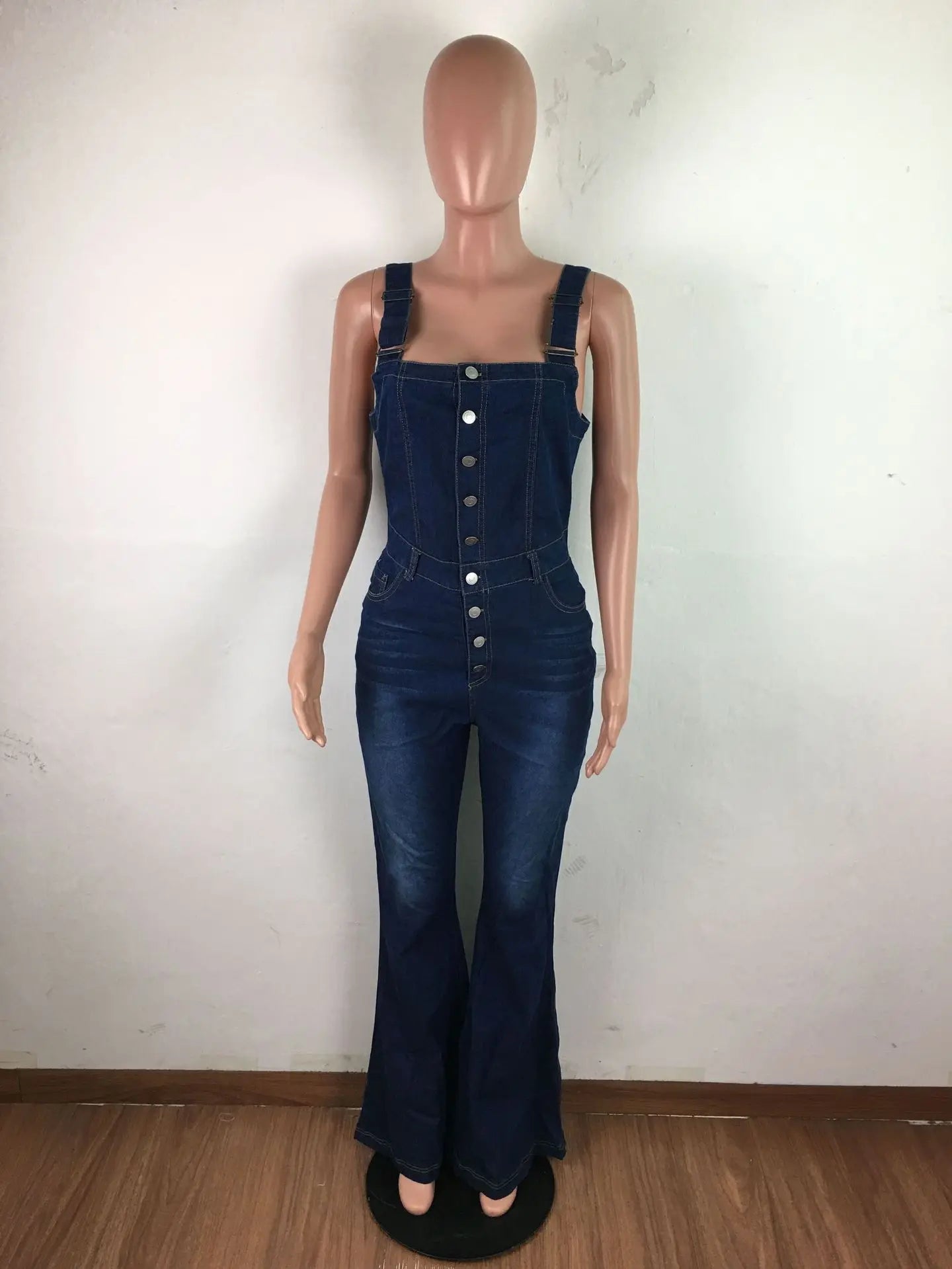 Oriana - Wide-Leg Denim Jumpsuit