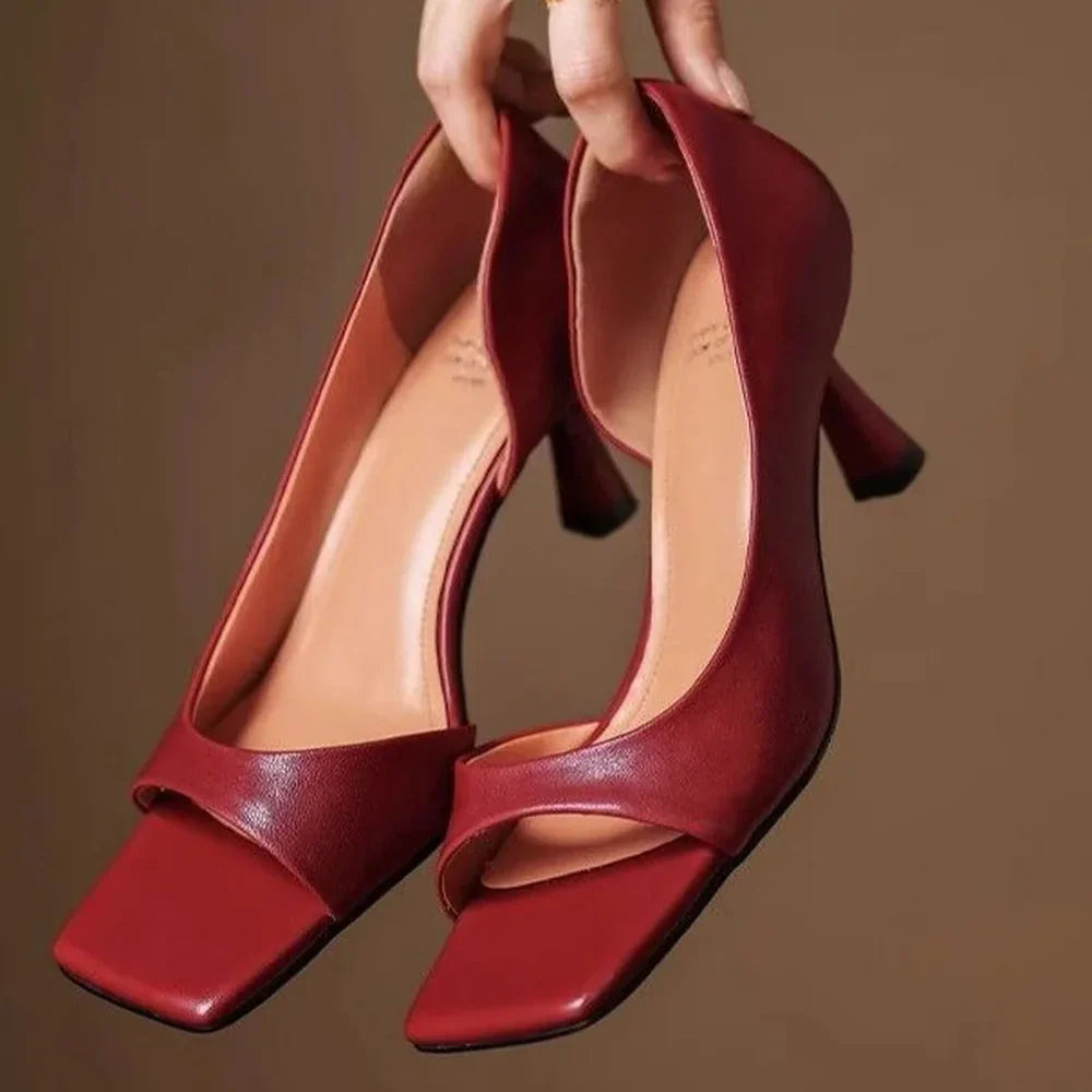 Valentina - Elegant Leather Heels