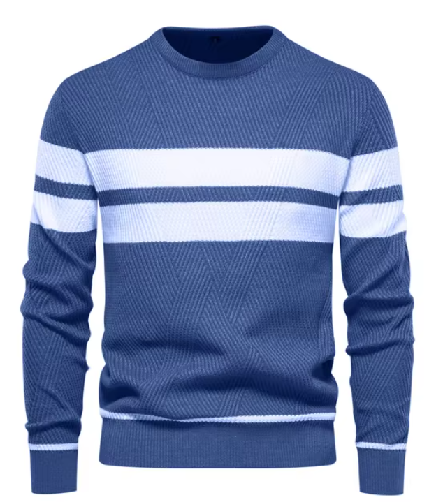 John - Stylish Men's Sweater with Herringbone Pattern