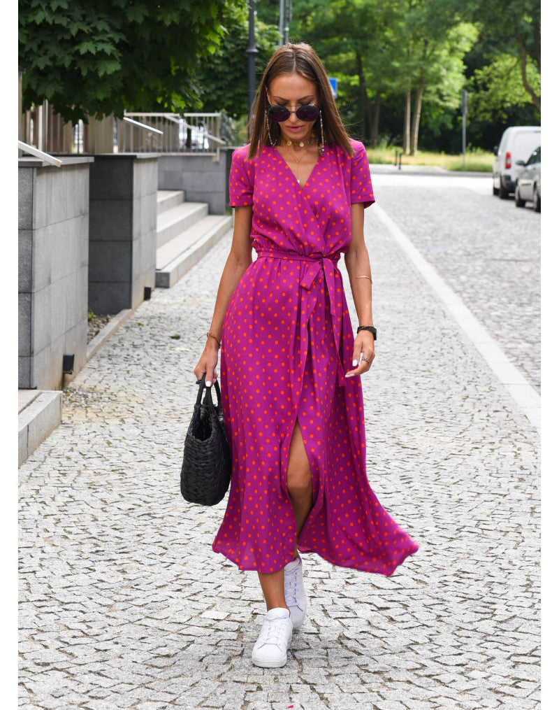 Beatrice - Stylish V-Neck Floral Dress