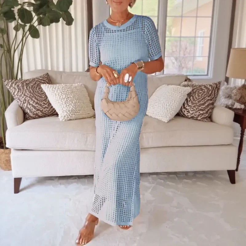 Caitlin - Crochet Lace Dress and Cover-Up Set