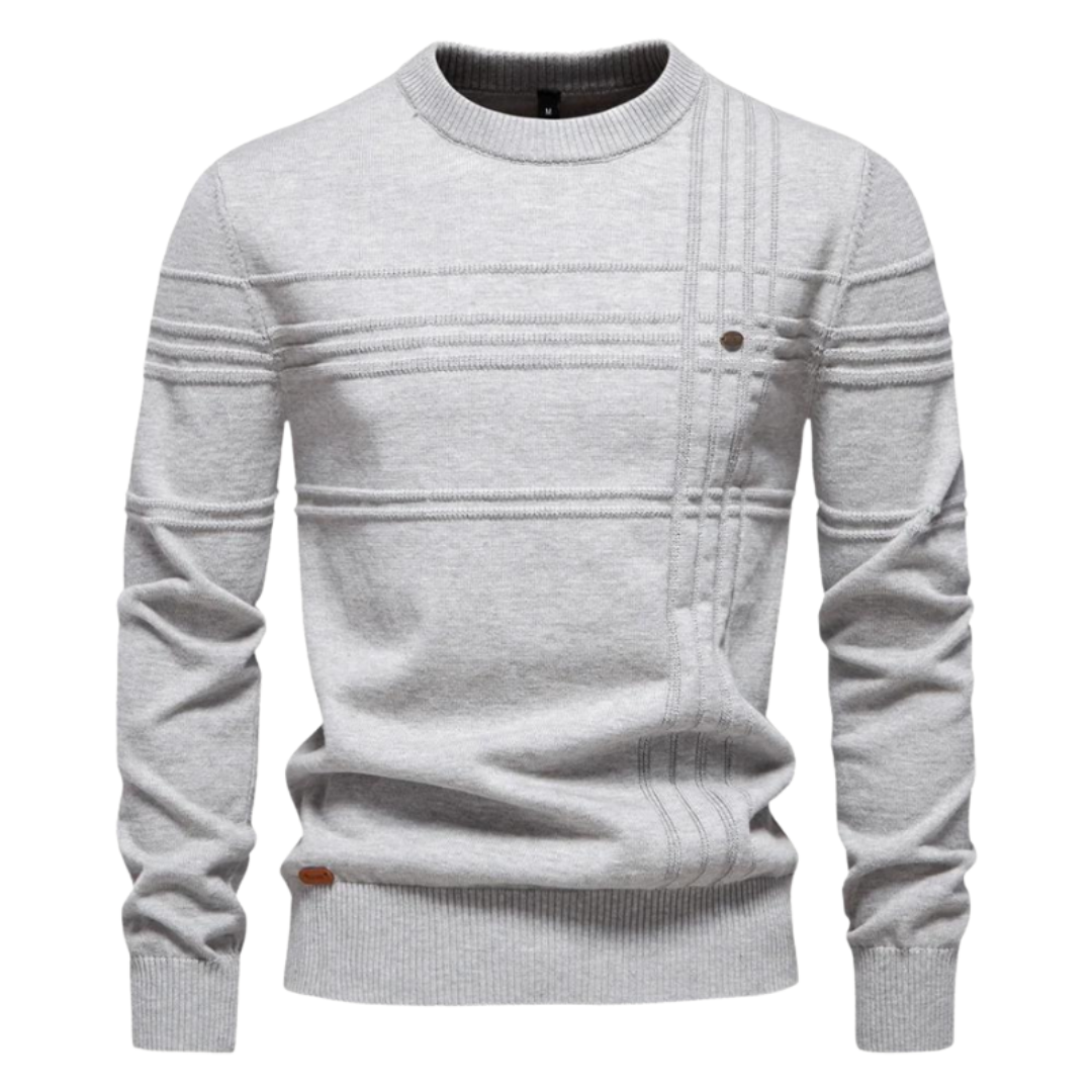 Richard - Stylish Men's Sweater with Checked Design